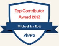 Top Contributor Award 2013 | Michael Ian Rott | Avvo