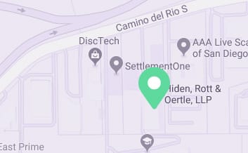 Map of the San Diego office